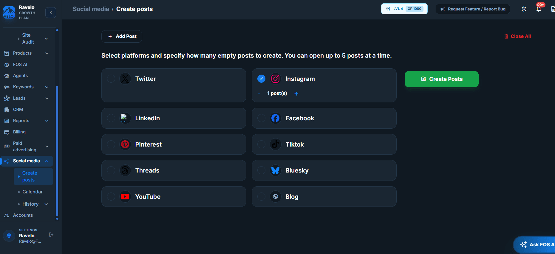 FOPOS content creation workflow