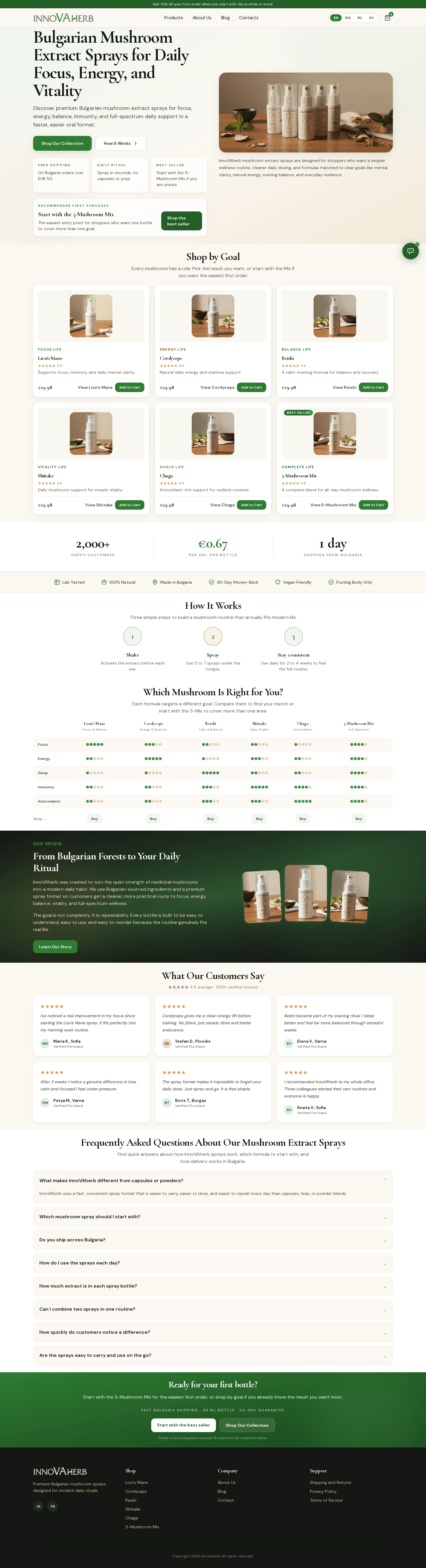 Full InnoVAherb homepage